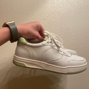Madewell Court Sneakers in White and Green